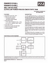 DataSheet IS66WV51216BLL pdf